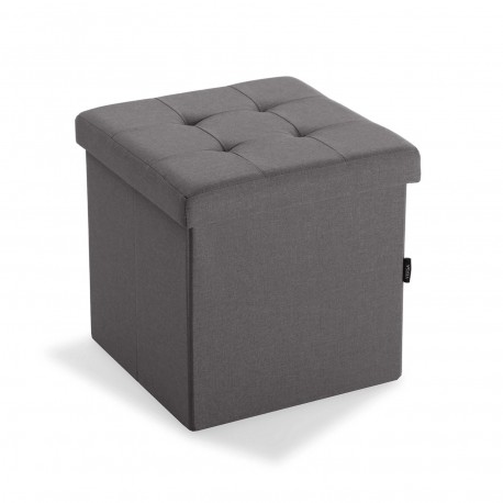 COFFRE/POUF PIABLE GRIS