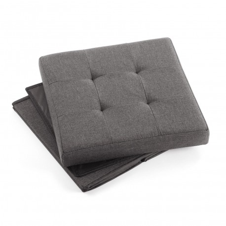 COFFRE/POUF PIABLE GRIS