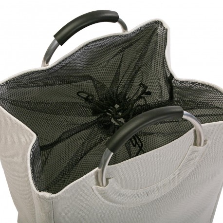PANIER À LINGE BLANC AVEC POIGNÉES