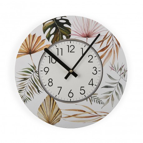 HORLOGE EN BOIS ROXANNE 29CM