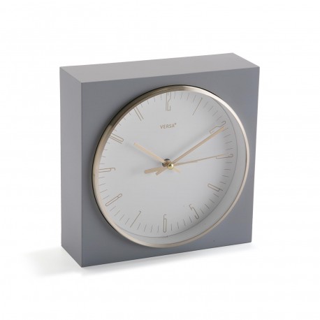 HORLOGE DE TABLE GRIS