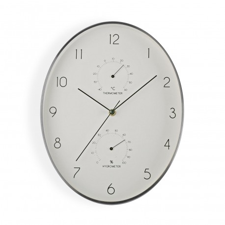 HORLOGE MURALE ARGENT