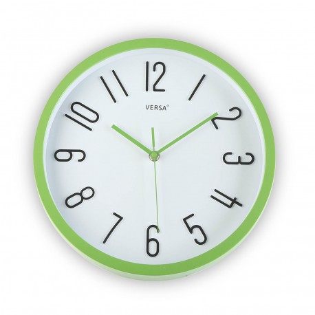 HORLOGE MURALE VERTE