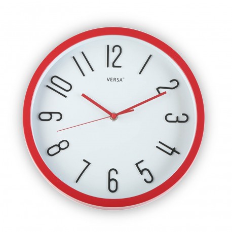 HORLOGE MURALE ROUGE