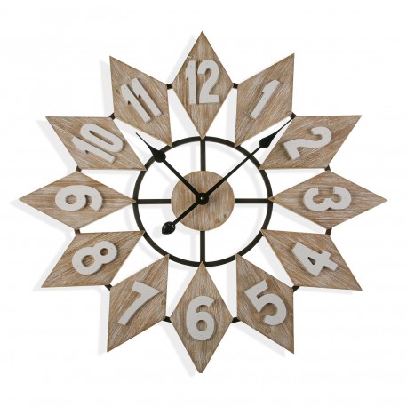 HORLOGE MURALE BOIS 70 CM