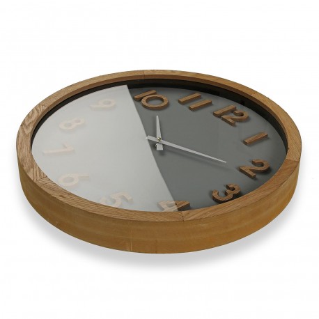 HORLOGE MURALE EN BOIS D 50