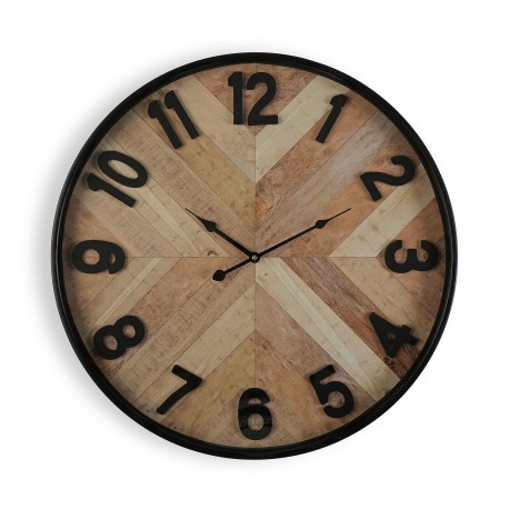 HORLOGE MURALE EN BOIS D 60