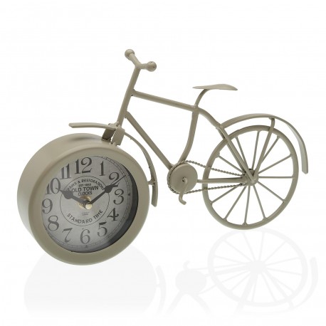 HORLOGE DE TABLE VÉLO BLANC