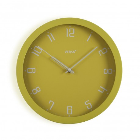 HORLOGE  JAUNE 30CM