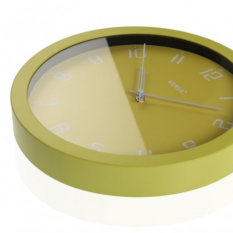 HORLOGE  JAUNE 30CM