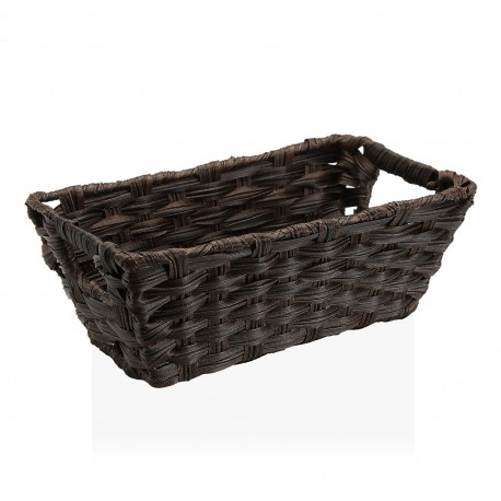 PANIER AVEC ANSE MARRON FONCÉ