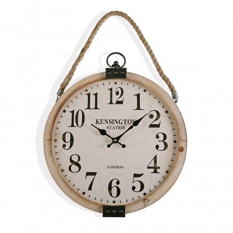 HORLOGE MURALE EN BOIS 40CM