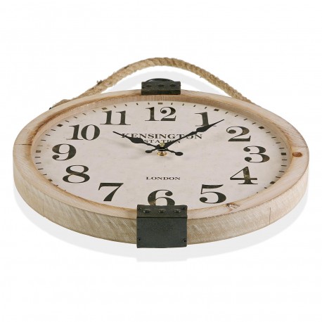 HORLOGE MURALE EN BOIS 40CM