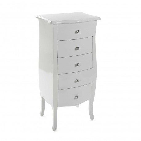 CHIFFONNIER CAGLIARI BLANC 5T