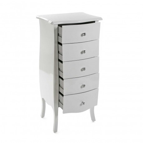 CHIFFONNIER CAGLIARI BLANC 5T
