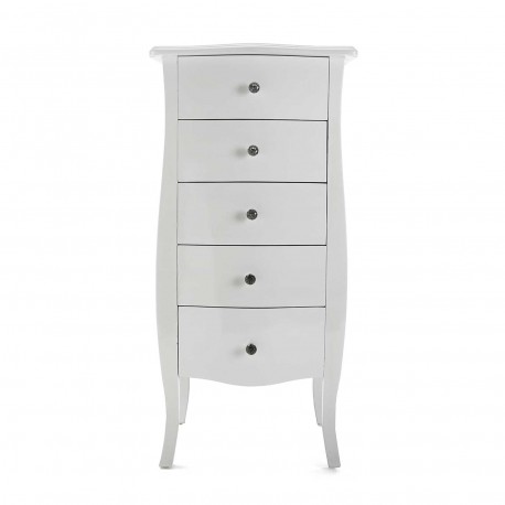 CHIFFONNIER CAGLIARI BLANC 5T