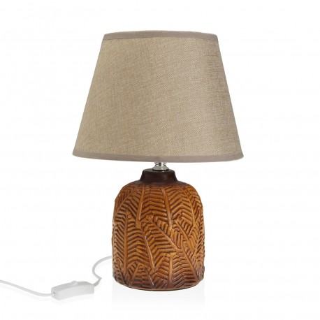 LAMPE FEUILLAGE MARRON