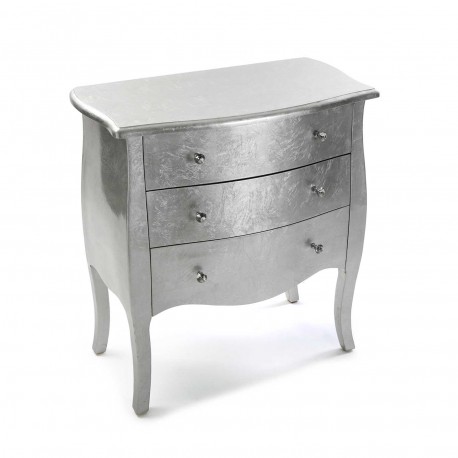 COMMODE CAGLIARI ARGENTÉE 3T
