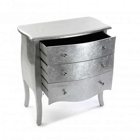 COMMODE CAGLIARI ARGENTÉE 3T