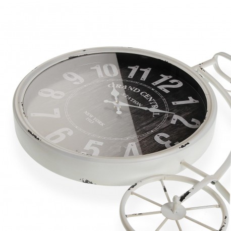 HORLOGE BICICLETTE 60CM BLANC