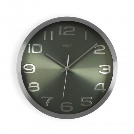 HORLOGE MURALE 30 CM ARGENT