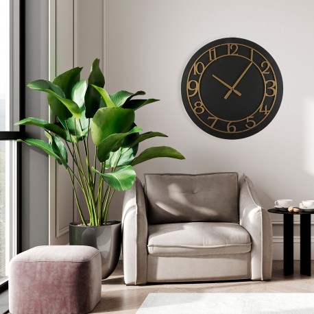 HORLOGE MURALE EN BOIS D 60