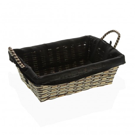 PANIER CLAIR TISSU NOIR