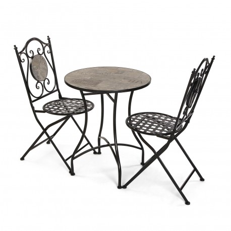 SET TABLE + 2 CHAISES IVAR