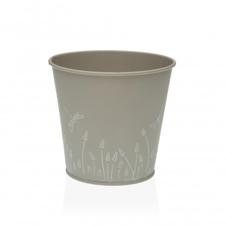 CACHE-POT ZINK GRIS S