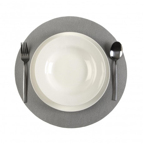 SET DE TABLE ROND ARGENTÉ