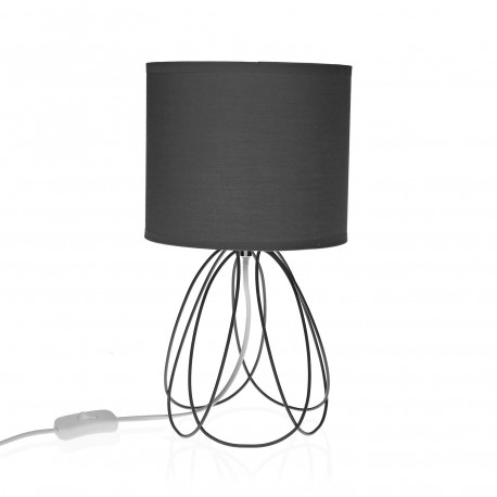 LAMPE DE CHEVET MILA GRISE