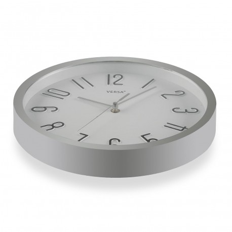 HORLOGE MURALE ARGENT