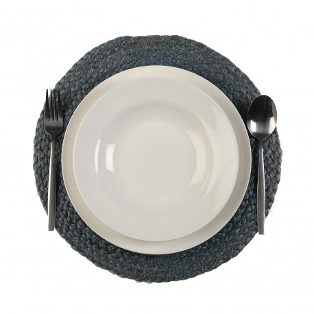 SET DE TABLE ROND GRIS 35CM