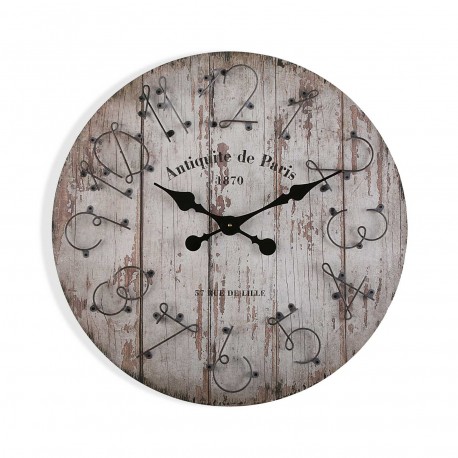 HORLOGE MURALE BOIS 60 CM 1870