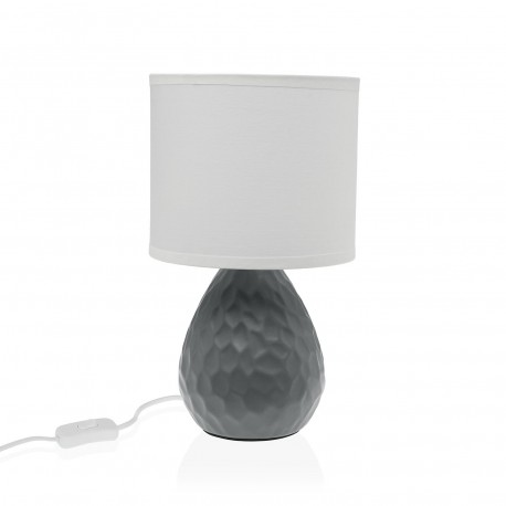 LAMPE DE TABLE BULLE GRISE