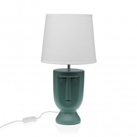 LAMPE DE TABLE VISAGE VERTE