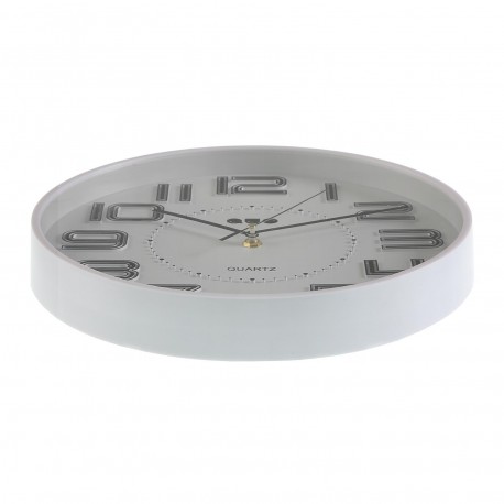 HORLOGE MURALE 28CM BLANCHE