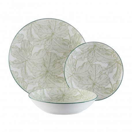 VAISSELLE 18 PIÈCES PALMGREEN