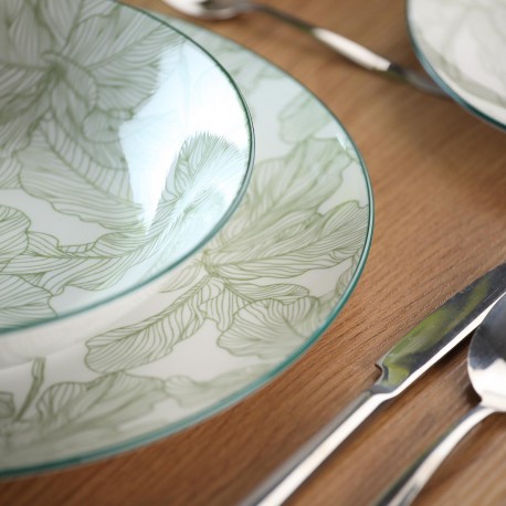VAISSELLE 18 PIÈCES PALMGREEN