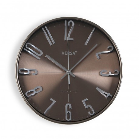 HORLOGE 30 CM BOIS FONCÉ