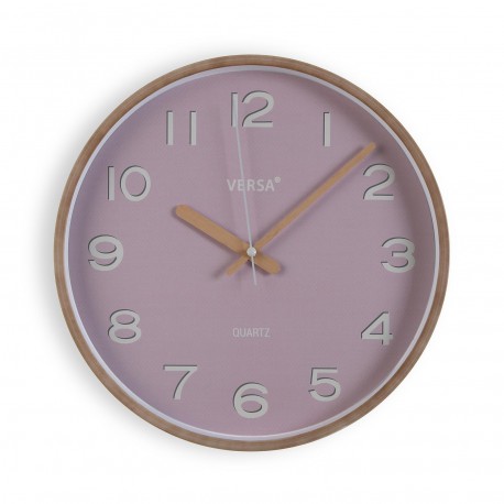 HORLOGE 30 CM BOIS FONCÉ