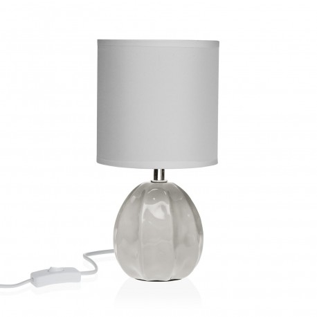 LAMPE FEUILLAGE GRISE