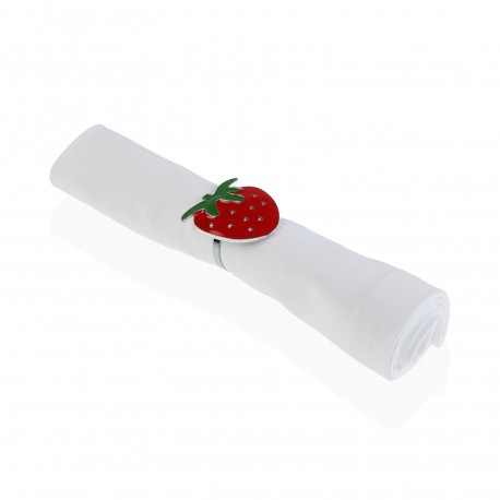 ROND DE SERVIETTE FRAISE