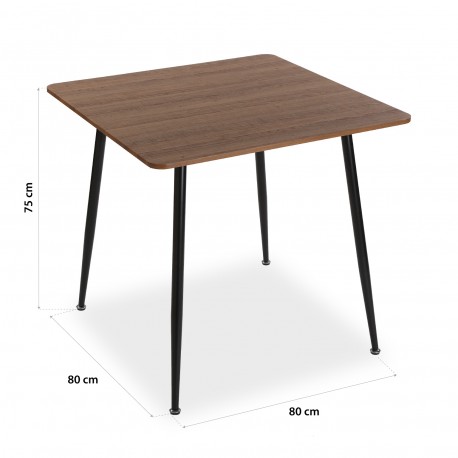 TABLE À MANGER 80X80 IULIA