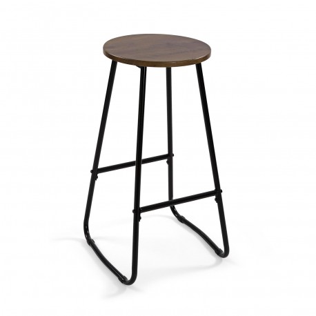 SET TABLE /2 TABOURETS FONCÉS