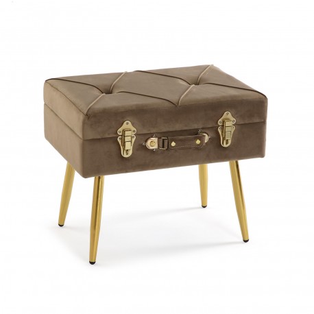 BANC DE LIT VELVET MARRON