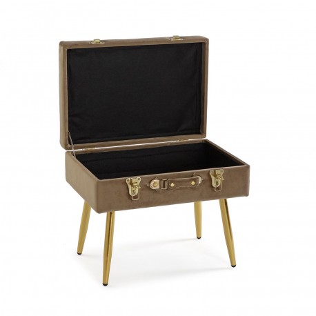 BANC DE LIT VELVET MARRON