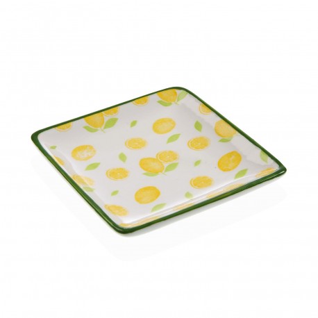PLAT CARRÉ MOTIF CITRONS PLAT CARRÉ MOTIF CITRONS