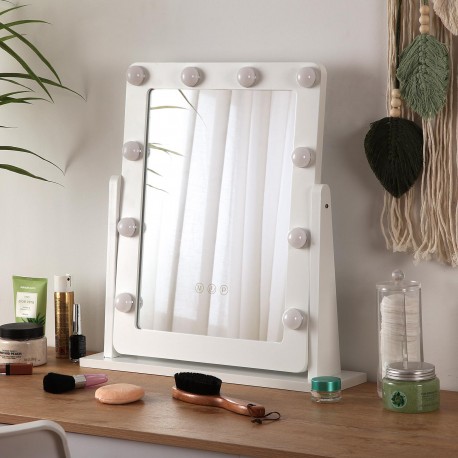 MIROIR RECTANGULAIRE AVEC LUMIÈRES GLAM