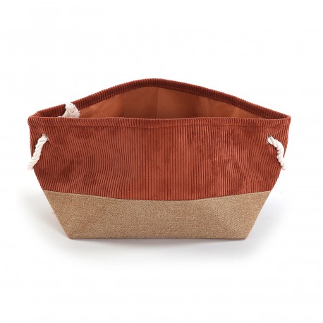 PANIER CORDUROY TERRACOTA